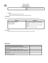 Lesson Exemplar in English Grade Vi - Philippines, Page 10