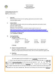 Lesson Exemplar in English Grade Vi - Philippines, Page 11