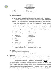 Lesson Exemplar in English Grade Vi - Philippines, Page 13