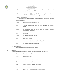 Lesson Exemplar in English Grade Vi - Philippines, Page 20