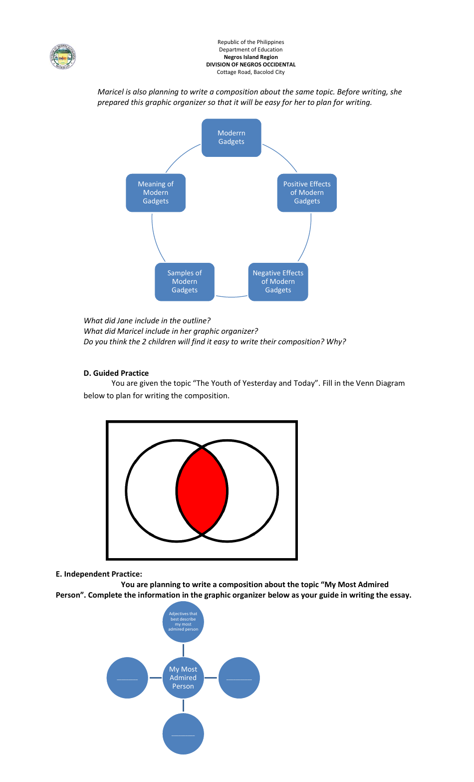 Lesson Exemplar in English Grade Vi - Philippines, Page 23