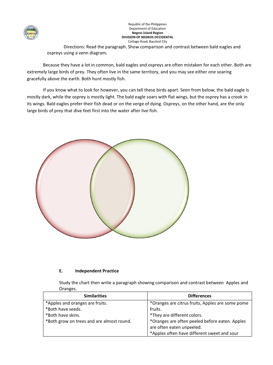 Lesson Exemplar in English Grade Vi - Philippines, Page 9