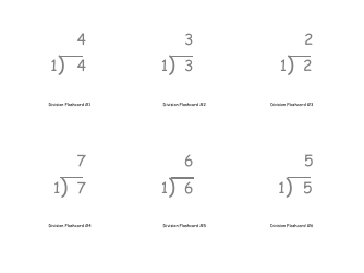 Document preview: Math Flashcards - Division