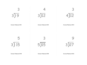 Math Flashcards - Division, Page 11