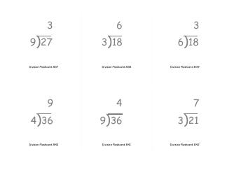 Math Flashcards - Division, Page 13