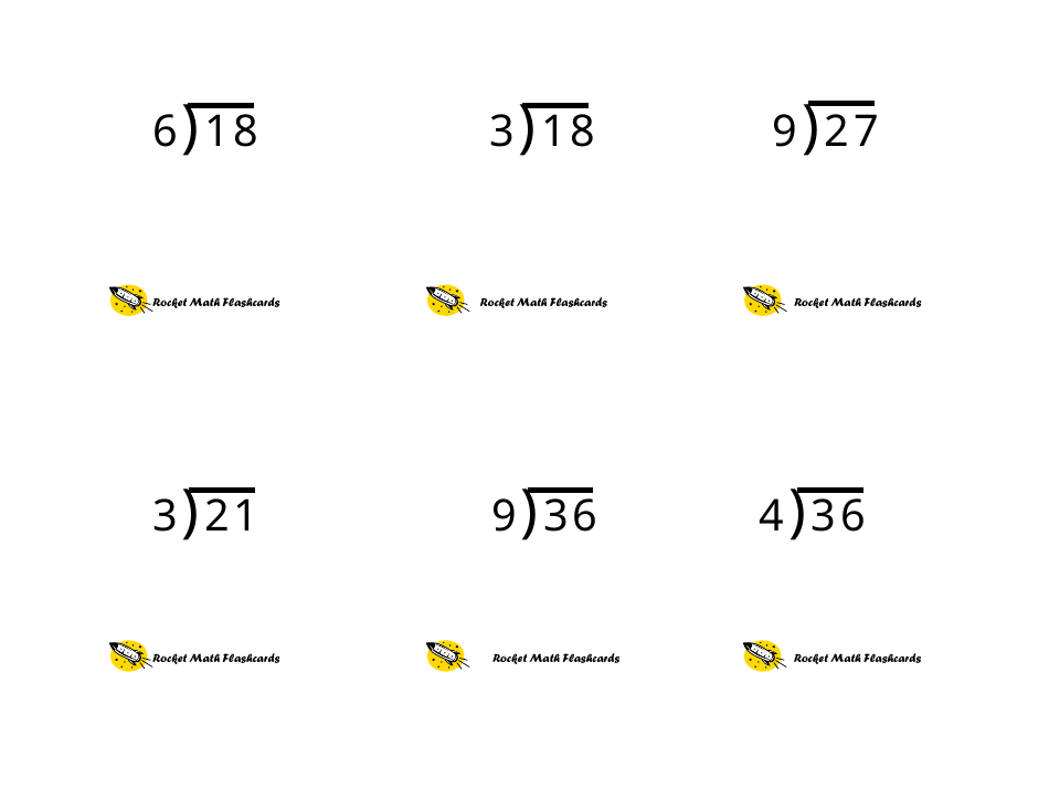 Math Flashcards - Division, Page 14