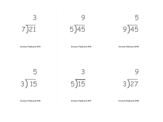 Math Flashcards - Division, Page 15