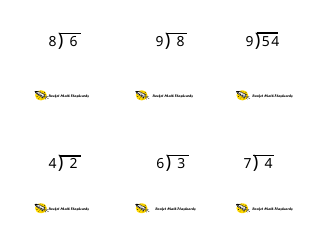 Math Flashcards - Division, Page 18