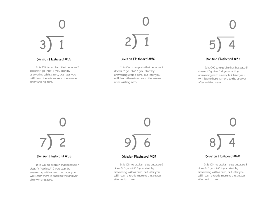 Math Flashcards - Division, Page 19