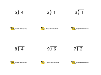 Math Flashcards - Division, Page 20