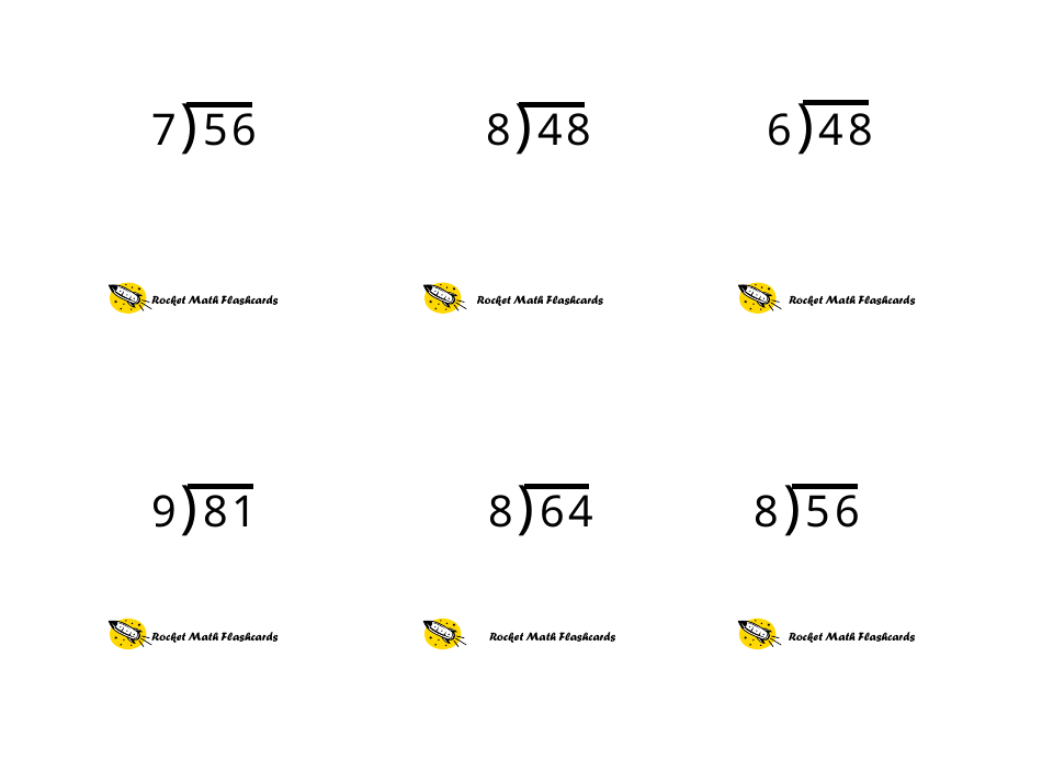 Math Flashcards - Division, Page 30