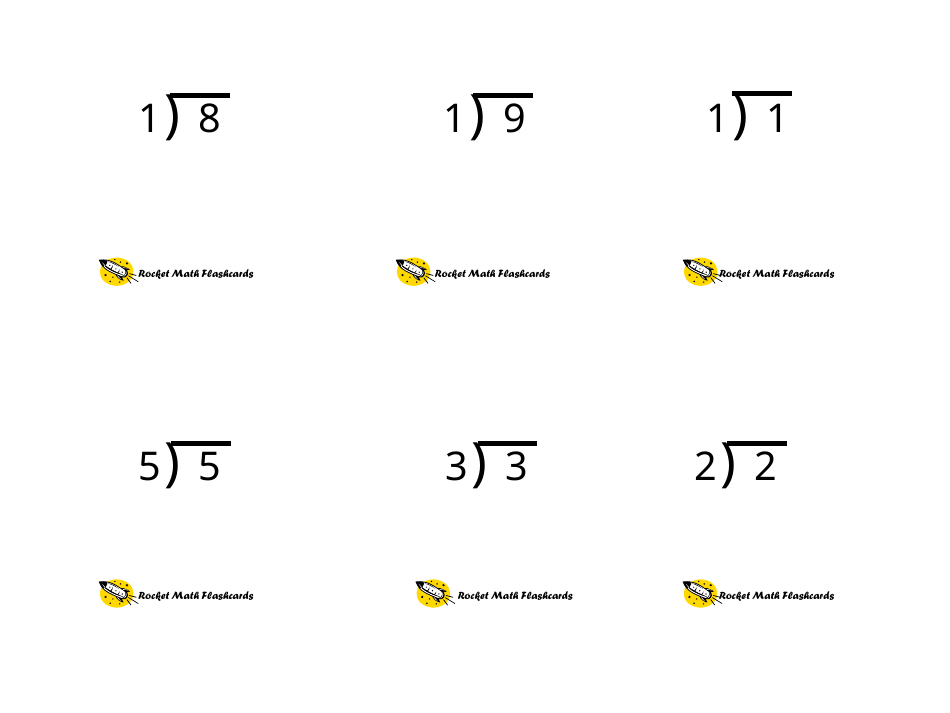 Math Flashcards - Division, Page 4