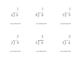 Math Flashcards - Division, Page 5