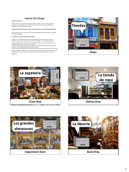Document preview: Spanish Revision Flashcards - Buildings (English/Spanish)