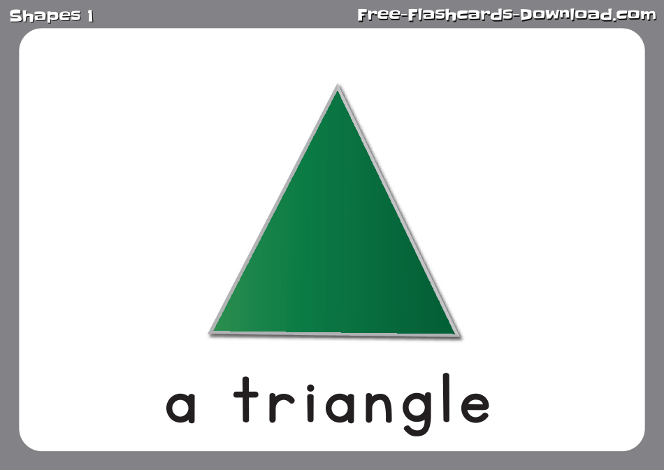 Shape Flashcards - Different Forms, Page 6