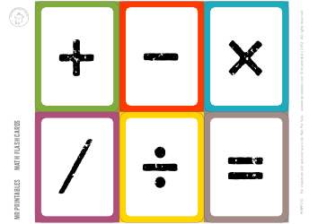 Document preview: Math Operators Flashcards