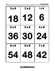 Math Flashcards - Multiplication (6), Page 2