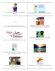 Literary Devices Flashcards - Words and Images, Page 6