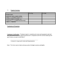 Daily Contractor Progress/Quality Control Report Template, Page 4