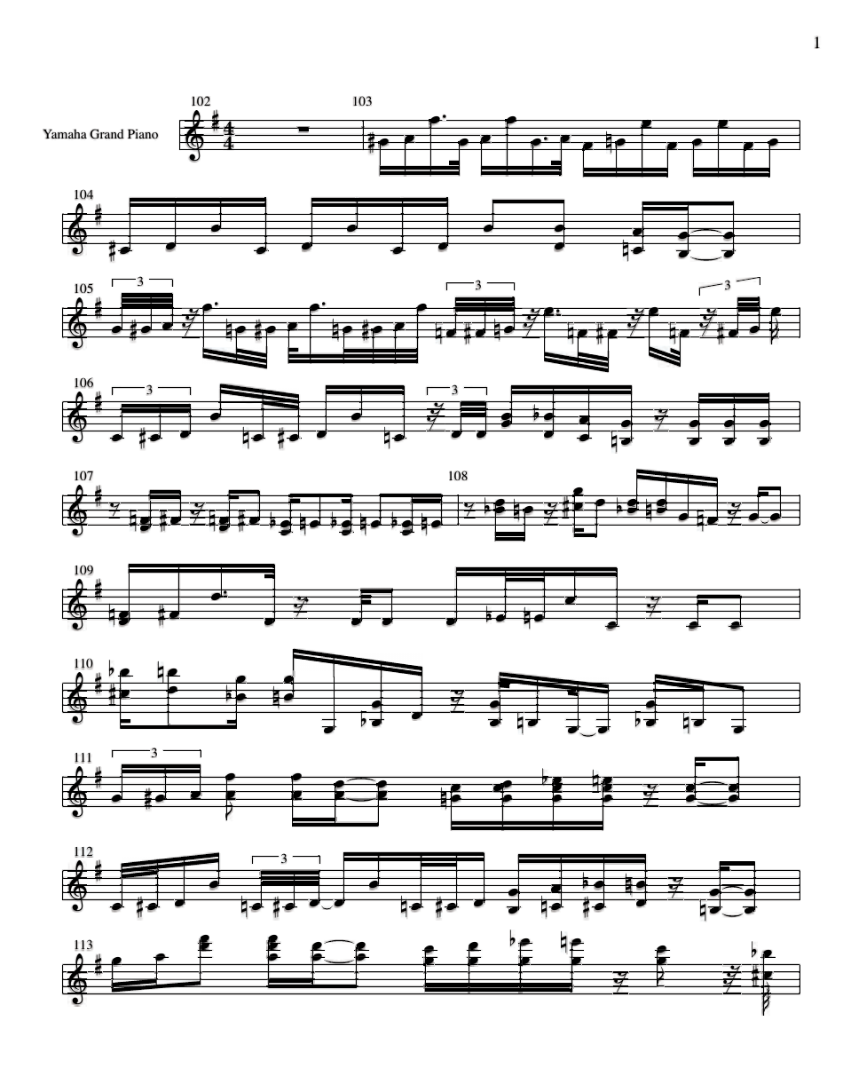 Sweet Home Alabama (Piano Solo) Sheet Music Preview Image