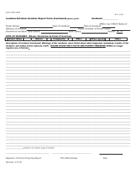 Foster Home Incident Report Form - Lonestar Solutions, Page 3