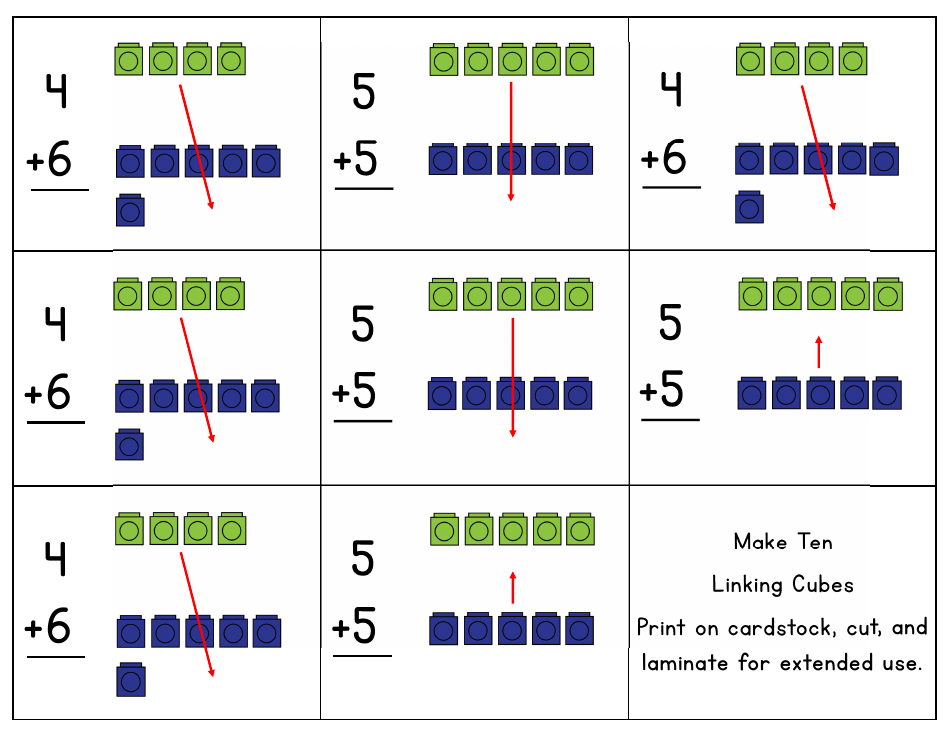 Scaffolding Addition Flashcards: Make Ten - Sarah E. Masters, Page 11