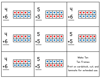 Scaffolding Addition Flashcards: Make Ten - Sarah E. Masters, Page 12