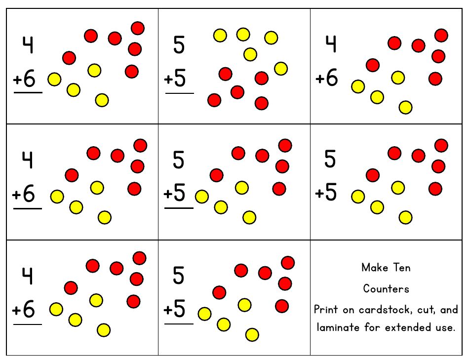 Scaffolding Addition Flashcards: Make Ten - Sarah E. Masters, Page 15