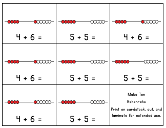 Scaffolding Addition Flashcards: Make Ten - Sarah E. Masters, Page 7