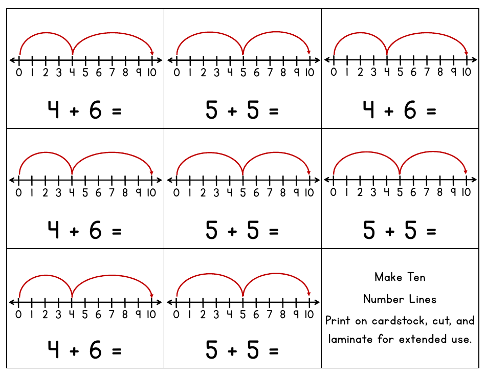 Scaffolding Addition Flashcards: Make Ten - Sarah E. Masters, Page 9