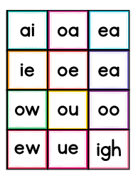 Phonics Flashcards - 42 Letter Combinations, Page 11