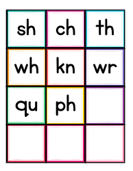 Phonics Flashcards - 42 Letter Combinations, Page 13