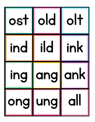 Phonics Flashcards - 42 Letter Combinations, Page 14