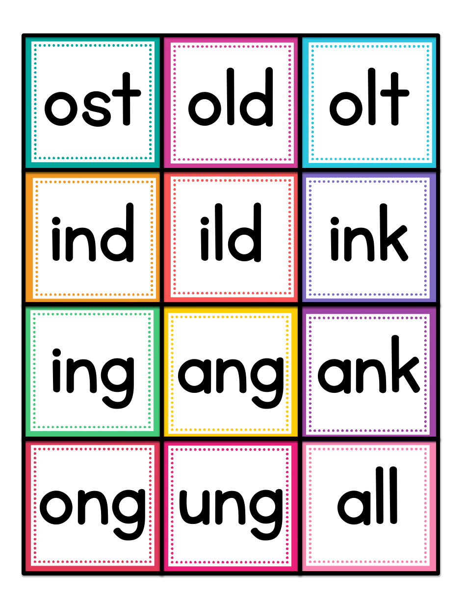 Phonics Flashcards - 42 Letter Combinations, Page 14