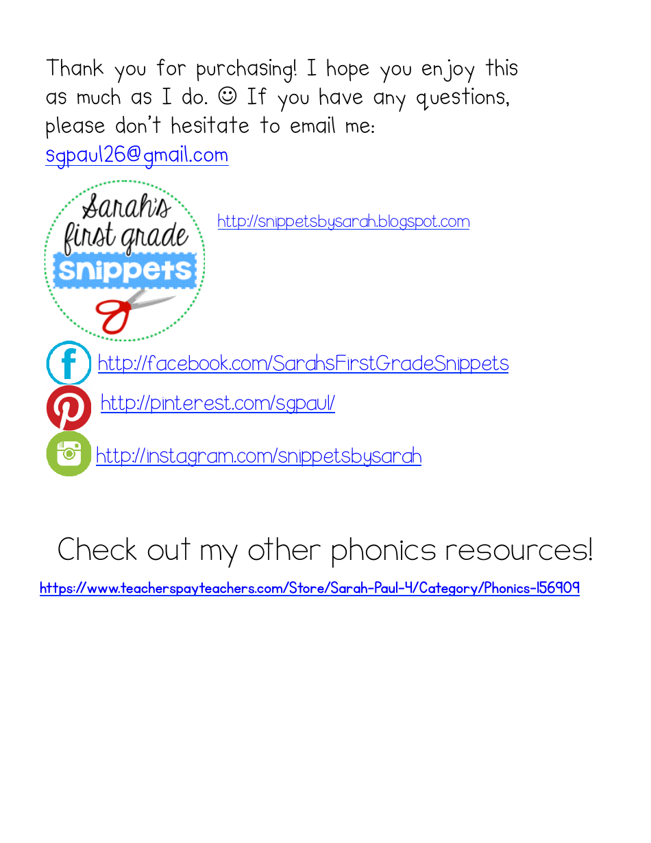 Phonics Flashcards - 42 Letter Combinations, Page 17