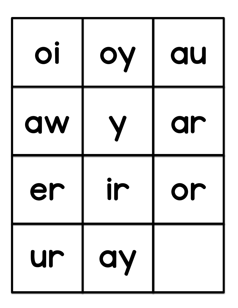 Phonics Flashcards - 42 Letter Combinations, Page 8