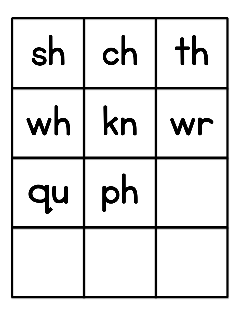 Phonics Flashcards - 42 Letter Combinations, Page 9