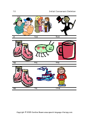 Speech &amp; Language Flash Cards - Initial Consonant Deletion, Page 13