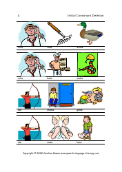 Speech &amp; Language Flash Cards - Initial Consonant Deletion, Page 4