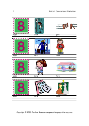 Document preview: Speech & Language Flash Cards - Initial Consonant Deletion