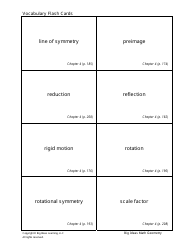 Geometry Vocabulary Flash Cards - Chapter 4, Page 5