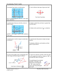 Geometry Vocabulary Flash Cards - Chapter 4, Page 6