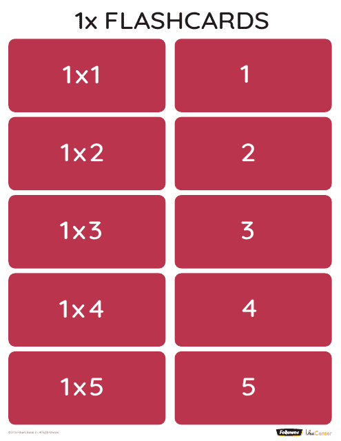 Math Multiplication Flashcards (1-10) Download Pdf