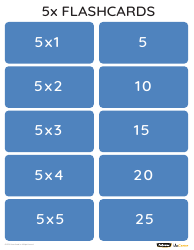 Math Multiplication Flashcards (1-10), Page 5