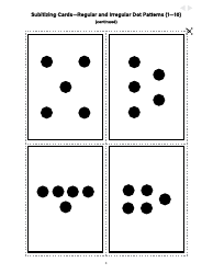 Subitizing Cards - Regular and Irregular Dot Patterns, Page 4