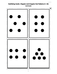 Subitizing Cards - Regular and Irregular Dot Patterns, Page 5