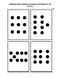 Subitizing Cards - Regular and Irregular Dot Patterns, Page 8