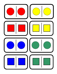 Shape/Color Dominoes, Page 2