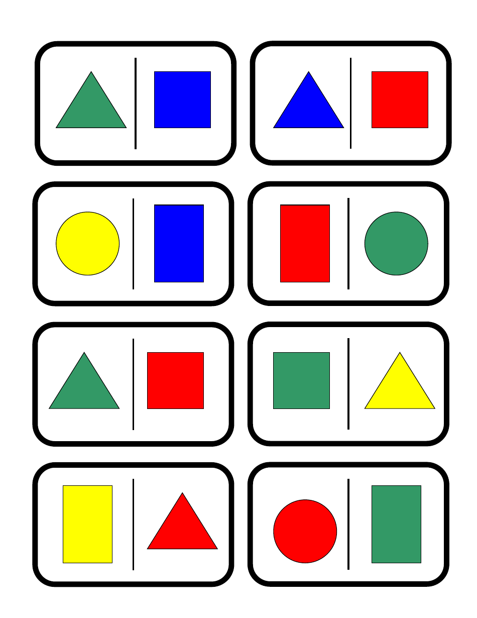 Shape / Color Dominoes, Page 5