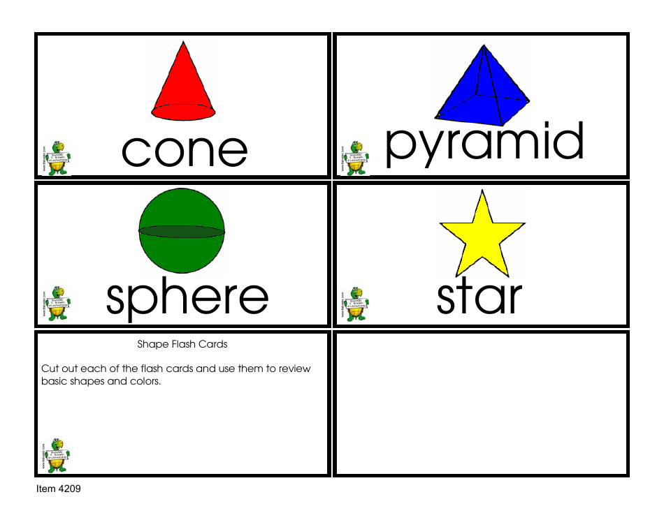 Shape Flash Cards Download Printable PDF | Templateroller